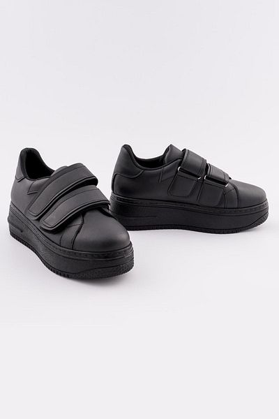 CZ London Damen Sportschuhe Doppelter Klettverschluss Hohe Sohle Bequem Täglich