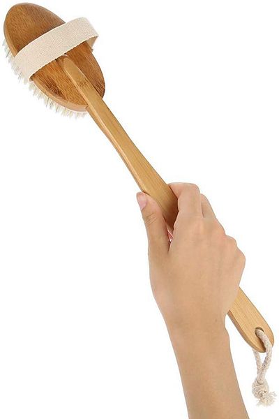 FDMFANAİR Horsehair Cellulite Brush Providing a Shiny and Smooth Look - 100% Natural Anti-Ingrown Hair, 2 Pieces