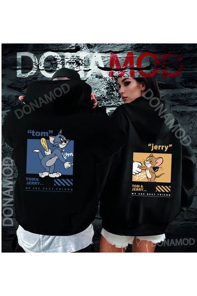 donamod Φούτερ Tom Jerry Friend Cartoon Oversize - Unisex, 2 Pack