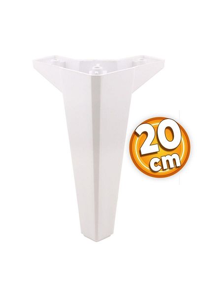 Badem10 20 Cm Canapea de lux cu picioare albe Consola TV - 4 buc
