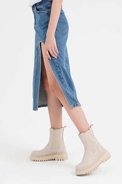 CZ London Women's Chelsea Boots Laceless Thick Serrated Sole Elastic Shoes