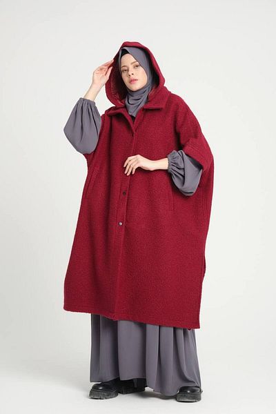 VALENS BOUTİQUE Personality Curly Stamp Panco - Removable Hoodie