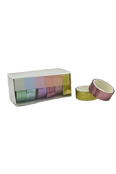 Bluoksweet Set of 6 Macaron Glitter Tape