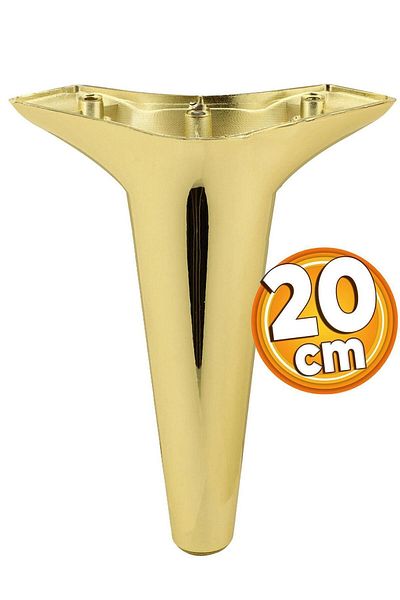 Badem10 Aspen Mobilier de lux Canapea Fotoliu Tv Unitate Consolă Upgrade Picior Picioare 20 Cm Aur Aur Plastic