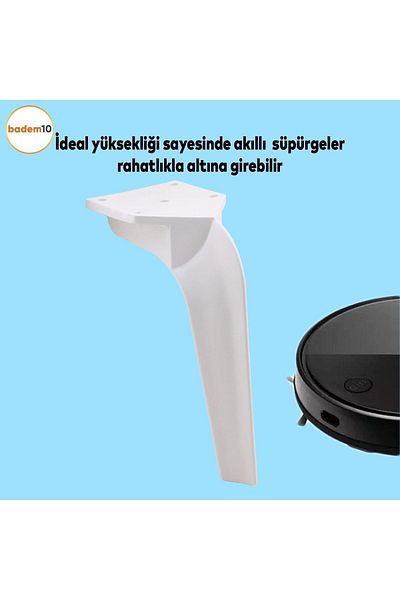 Badem10 Canapea Consolă Repla Lux White - 23 Cm Unitate TV Scaun Picior