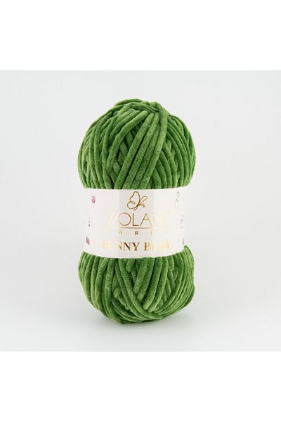 WOLANS Green Velvet Bunny Baby Knit - Μοντέλο 432, Μαλακό και Σχέδιο Κουβέρτα
