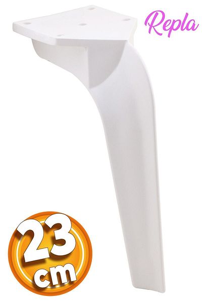 Badem10 Canapea Consolă Repla Lux White - 23 Cm Unitate TV Scaun Picior
