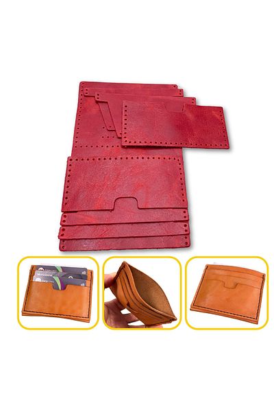 AiryFooT Ready Cut Piece of Leather for Nil Leather Card Holder - DIY Hobby Handicraft Leather