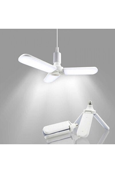 MAY AYDINLATMA 1adet Pervane Led Ampül Üç Yaprak 220v 45w 4500lm Beyaz E27