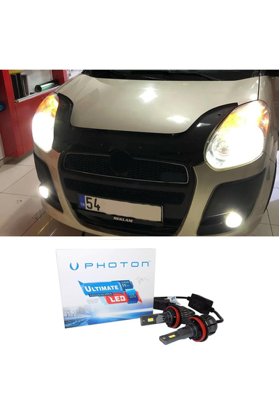 Photon Fiat Doblo D3 Led Xenon  Uzun Far Ampulü H1 Ultimate 9500 Lumens Yeni ...