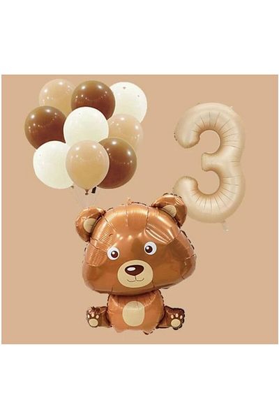 DÜVENCİ TİCARET Age Balloon Cone - Cute Moon Foiled