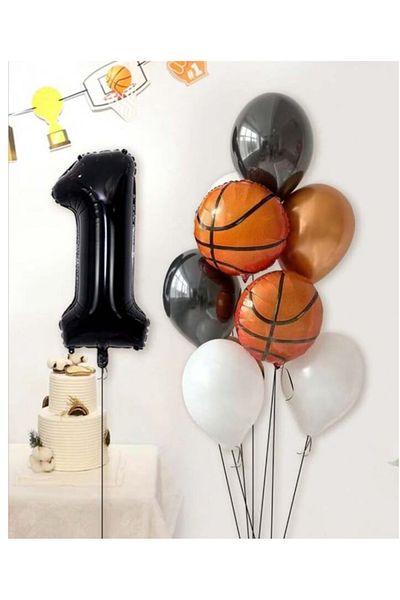 DÜVENCİ TİCARET Basketball Foil Balloon Set