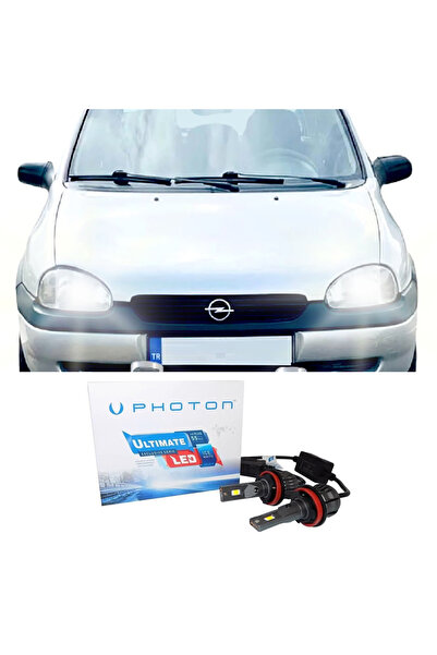 Photon Opel Corsa B Led Xenon Uzun + Kısa Far Ampulü H4 Ultimate 9500 Lumens ...