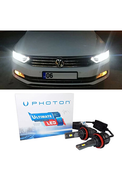 Photon Vw Passat B8 Led Xenon Sis Farı Ampulü H8 Ultimate 9500 Lumens Yeni Se...