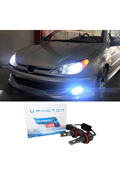 Photon Peugeot 206 Led Xenon Uzun Far Ampulü H7 Ultimate 9500 Lumens Yeni Ser...