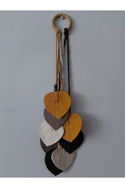 SB MAKROME Sekiz Yapraklı Makrome Duvar Süsü