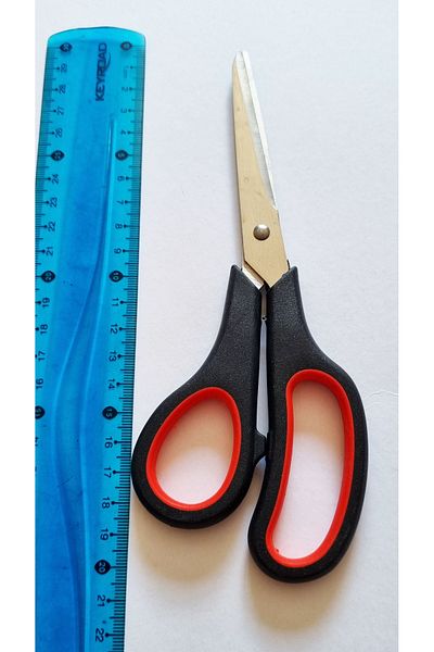 Modellino 30cm Black and Red Handle School Office Home Tailor Scissors