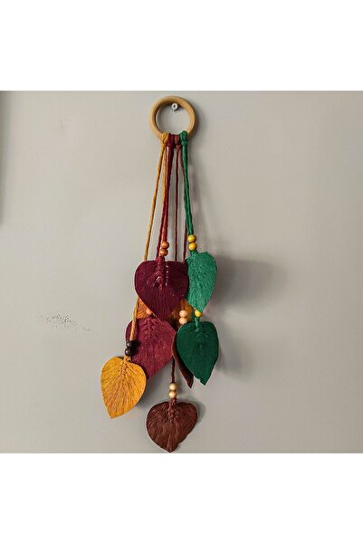 Genel Markalar Sekiz Yapraklı Makrome Duvar Süsü Çok Renkli 50 X 18