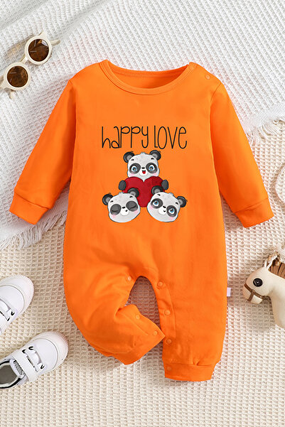 ADABEBEK ثوب فضفاض للأطفال Happy Love - بطبعة باندا، طراز 22366