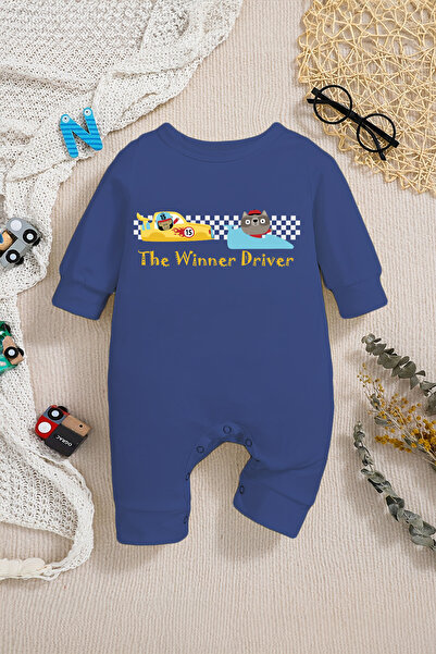 ADABEBEK New Season Winner Driver Baby Jumpsuit - with Snaps from the Bottom 22289