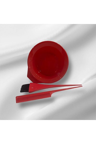 Swira Red 3-piece Hair Coloring Bowl Set