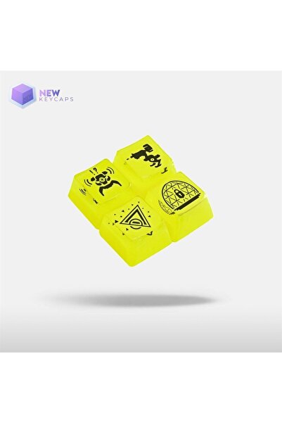 New Keycaps Valorant Killjoy Tuşları Q-e-x-c Mekanik Klavye Tuşu Artisan Keycaps