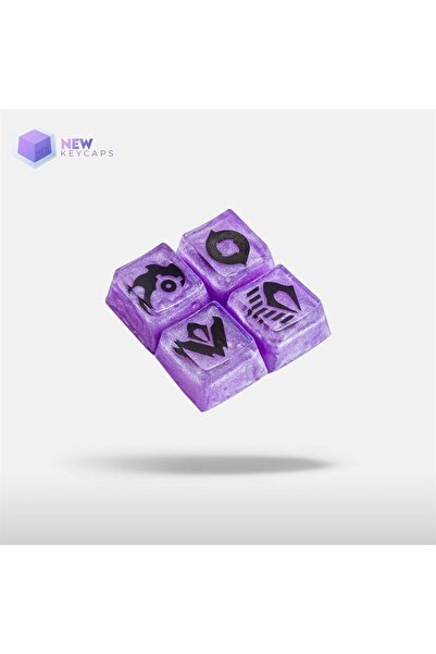 New Keycaps Valorant Omen Tuşları Q-e-x-c Mekanik Klavye Tuşu Artisan Keycaps