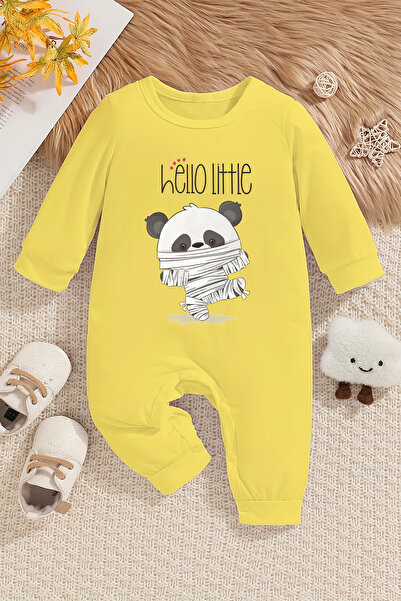 ADABEBEK Panda Printed 100% Cotton Baby Rompers - 22410