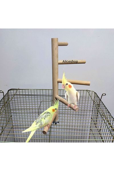 aliceshop Shaped Ladder Perch for Cockatiels and Birds