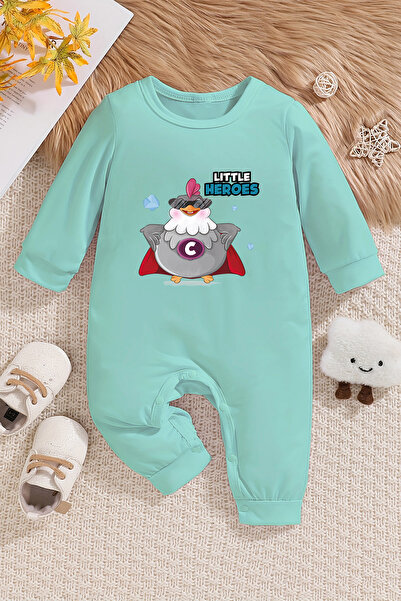 ADABEBEK Little Heroes Baby Jumpsuit - 100% Cotton, Model 22397