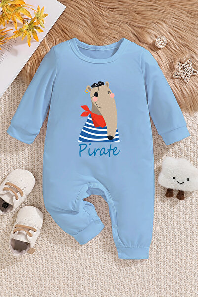 ADABEBEK الموسم الجديد - ثوب فضفاض للأطفال مطبوع عليه قرصان مع قفل من الأسفل ...