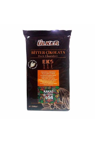 Ülker Bitter Kuvertür % 54'lük 2,5 Kg