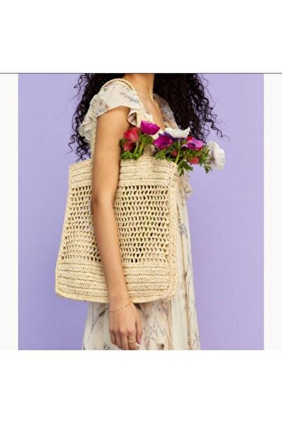 Nympha Χειροποίητη πλεκτή τσάντα tote