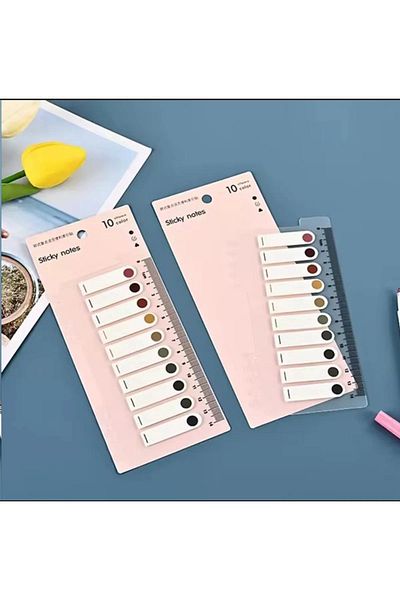 NaSaDAN 800 Sheets 4 Pieces - Transparent Adhesive Note Paper Set
