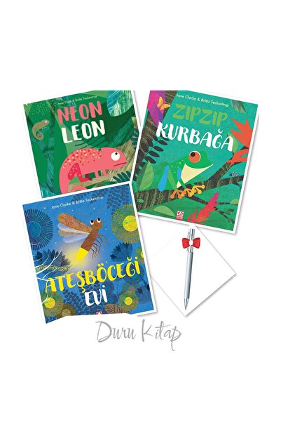 Altın Kitaplar Neon Leon - Zıpzıp Kurbağa - Ateşböceği Evi, Jane Clarke & Bri...