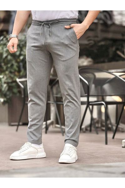 BERNEO Ανδρικό Jogger Cut - Φούτερ από ύφασμα με ελαστική μέση