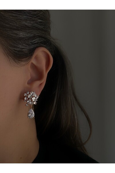 Owentis أقراط لوميير لامعة من حجر الكريستال الصلب - لا تشويه -