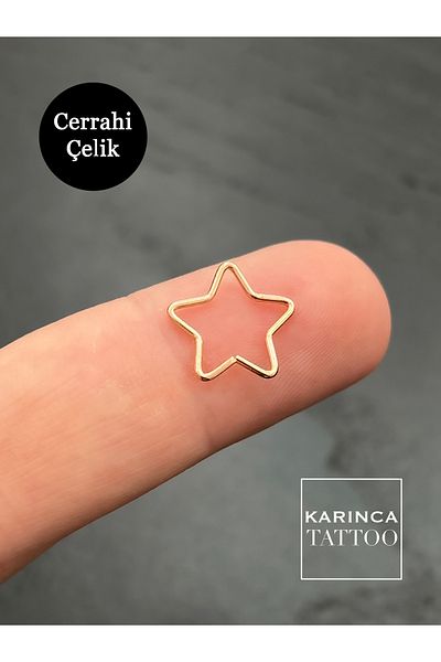 Karınca Piercing Star Rose Piercing