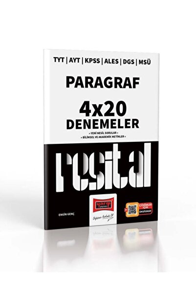Yargı Yayınları 2026 Tyt Ayt Kpss Ales Dgs Msü Resital Serisi Paragraf 4x20 D...