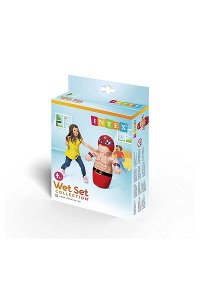 Intex لعبة ملاكمة قابلة للنفخ مقاس 91 × 72 سم - لعبة Punch Bop - لعبة بحرية غير قابلة للحجامة