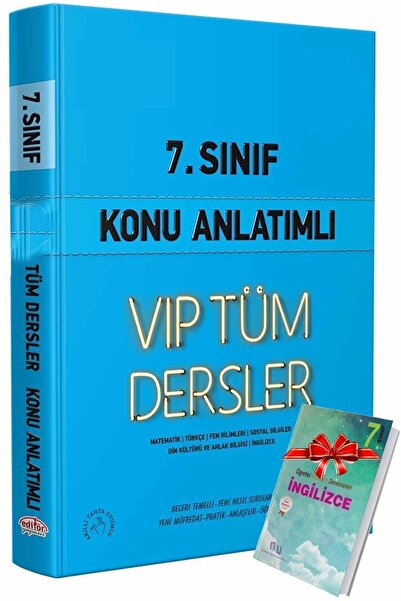Editör Yayınevi 7. Sınıf Vip Tüm Dersler Konu Anlatımlı Mavi Kitap