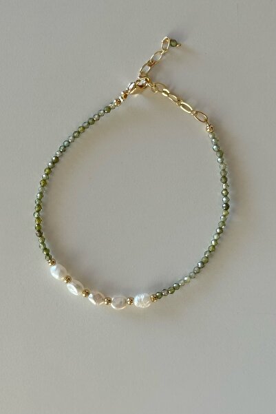 Beca Atelier Willow Green El Yapımı Doğal Taş Bileklik