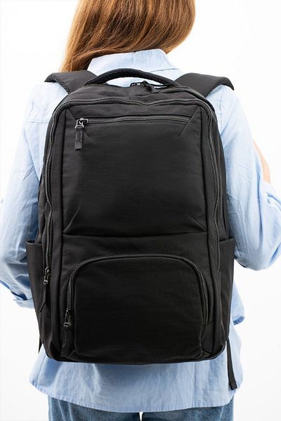 CKN Non-Water-Effect Fabric School Computer Laptop Backpack with 7 Packs