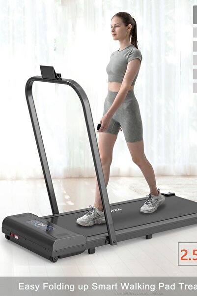 MUHEN LED Ekran ve 10 Hız Seviyeli Uzaktan Kumandalı Portatif Koşu Bandı – Ev...