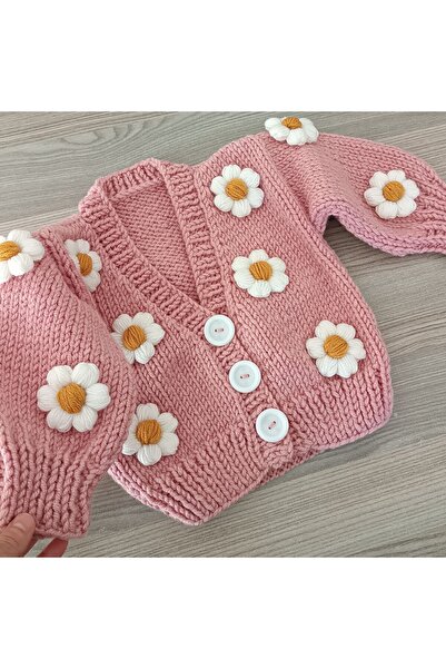 Aksesuar 1/2 yaş el örgüsü hırka