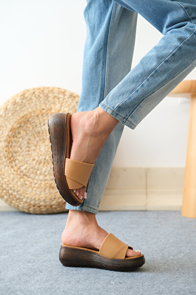 Mamito Ayakkabı TRN 638 - Cross Banded Slippers Design