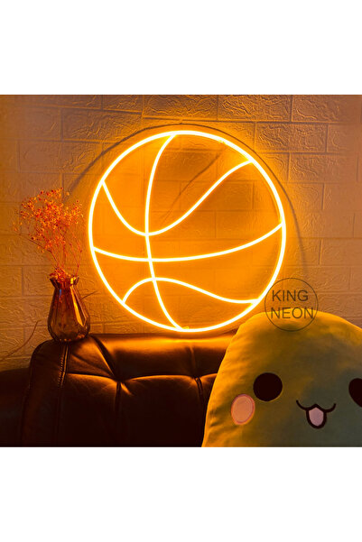 Genel Markalar Basketbol Topu  Neon Led Işıklı Yazı