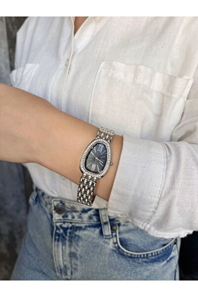 Clup Polo yılan model taşlı kadın kol saati