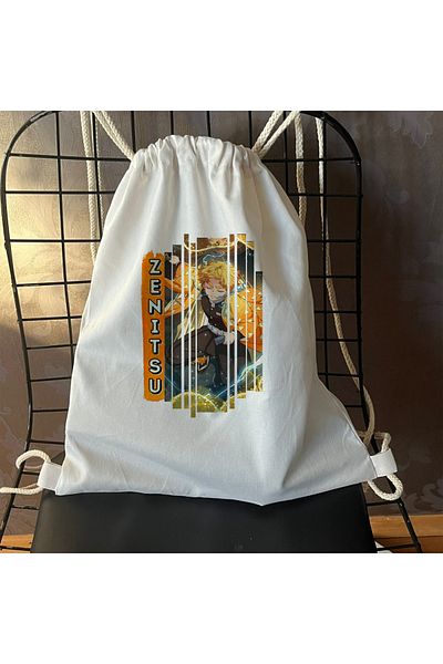 Kupabaskıcısı Demon Slayer Zenitsu - Kimetsu No Yaiba Backpack