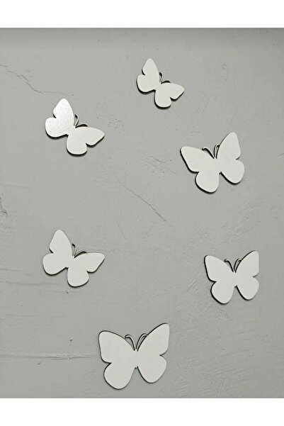 Silver color Mirrored plexiglass butterflies Wall Decoration